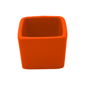 SMALL CUBE, 1.95"L, 1.95"W, 2.05 OZ, TANGERINE ORANGE