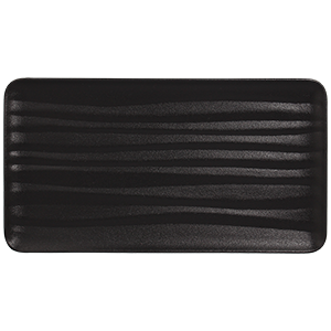 EMBOSSED RECTANGULAR PLATTER - SHARED, 12.8"L, 10.65"W, BLACK