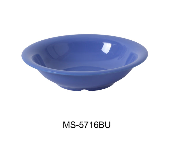 Yanco Milestone Melamine 7 1/2" X 1 7/8"H SOUP BOWL - 16 OZ BLUE