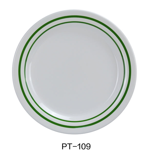 Yanco Pine Tree Melamine 9" ROUND DINNER PLATE