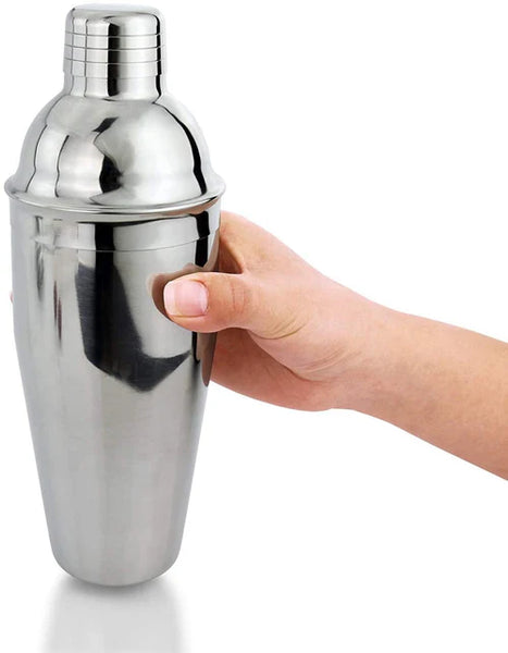 Stainless Steel Cocktail Shaker, 25 oz