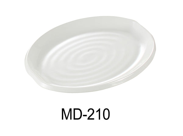 Yanco Milando Melamine 10 1/2" x 7 1/2" OVAL PLATE