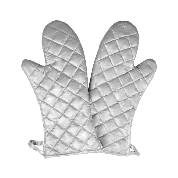 Chef Revival® Oven/Freezer Mitt, elbow length, 16", protects up to 350°F, non-stick silicone, pair, silver (must be purchased in case quantities)