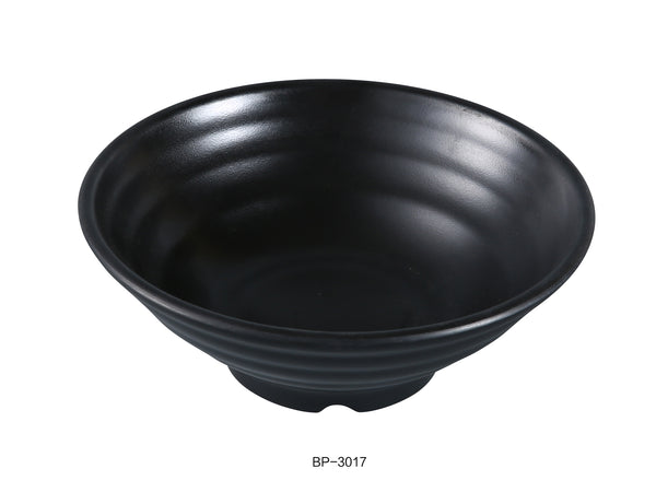 Yanco Black Pearl Melamine 7" X 2 3/4" BOWL 16 OZ