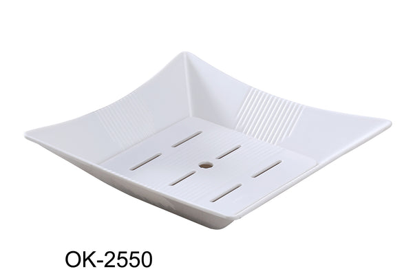 Yanco Osaka Melamine 16" X 7 3/4"X 3 1/4" RECTANGULAR SEA FOOD BOWL