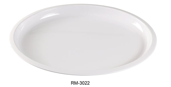 Yanco Rome Melamine 22" X 18" TURKEY PLATTER, 1 1/4" DEEP