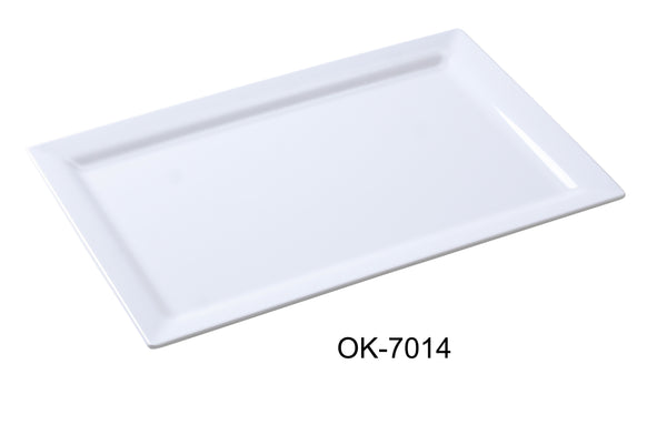 Yanco Osaka Melamine 14" X 7" RECTANGULAR DISPLAY PLATE
