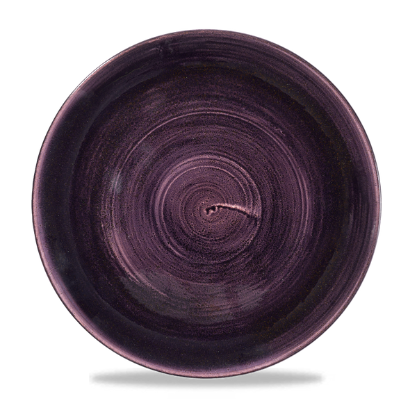 Stonecast Patina Deep Purple Coupe Plate 28.8cm 11 1/4"