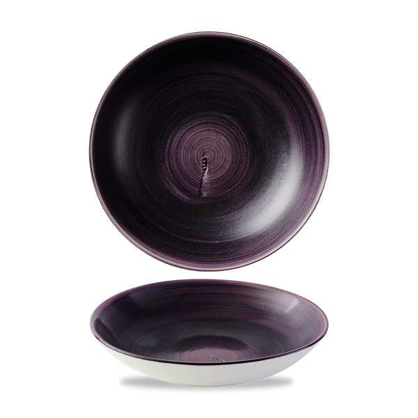 Stonecast Patina Deep Purple Coupe Bowl 18.2cm 7 1/4" 42.6cl 15oz