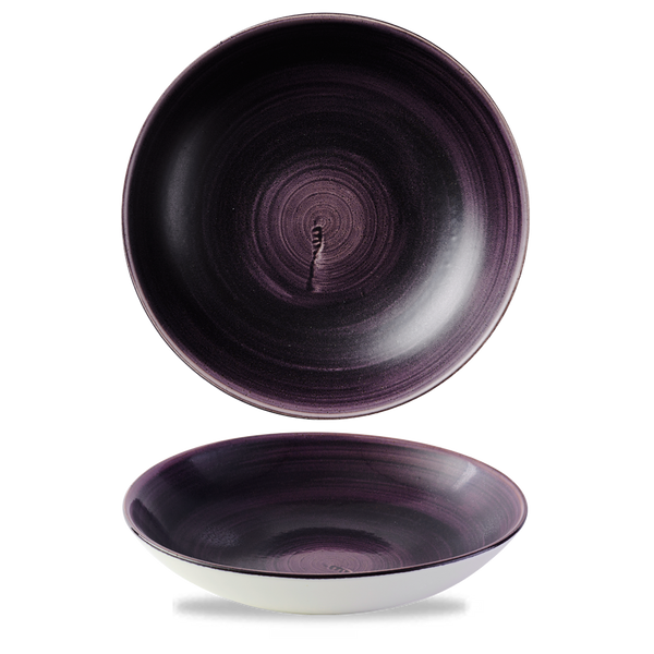 Stonecast Patina Deep Purple Coupe Bowl 24.8cm 9 3/4" 113.6cl 40oz