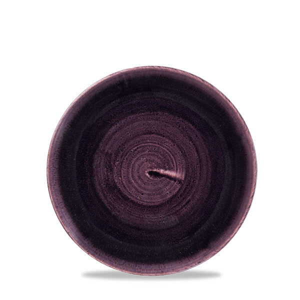 Stonecast Patina Deep Purple Coupe Plate 16.5cm 6 1/2"