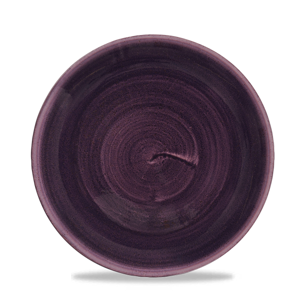 Stonecast Patina Deep Purple Coupe Plate 21.7cm 8 2/3"