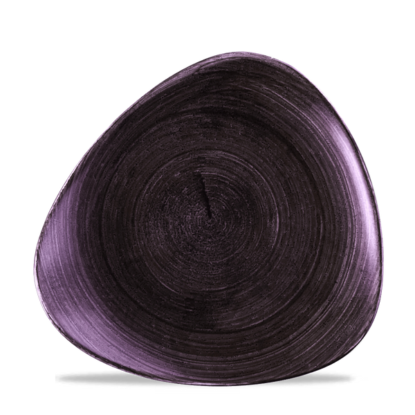 Stonecast Patina Deep Purple Triangle Plate 26.5cm 10 1/2"