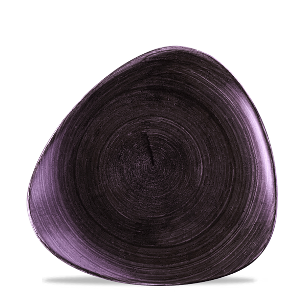 Stonecast Patina Deep Purple Triangle Plate 22.9cm 9"