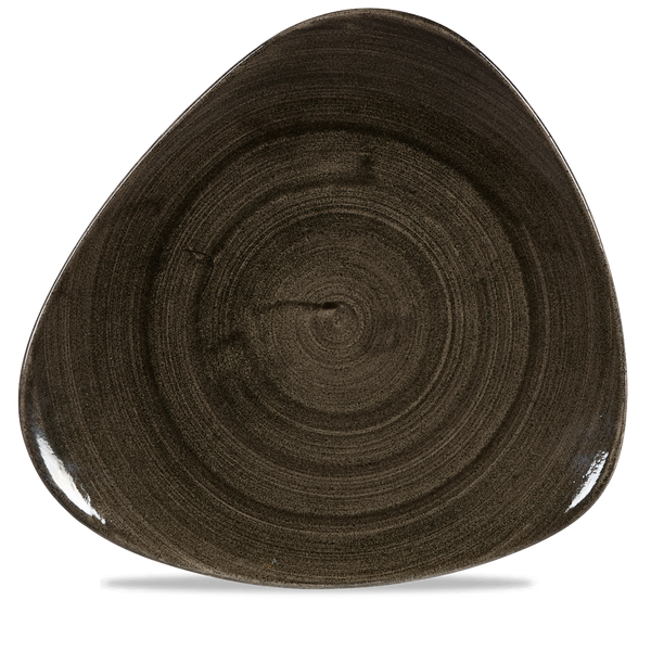 Stonecast Patina Iron Black Lotus Plate 12" Box 6