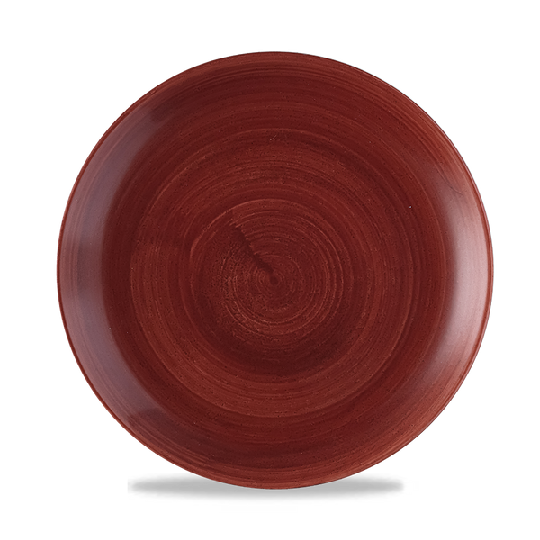 Patina Red Rust Evolve Coupe Plate 10.25" Box 12