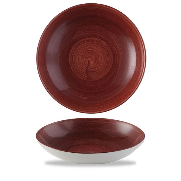 Patina Red Rust Evolve Coupe Bowl 9.75" Box 12