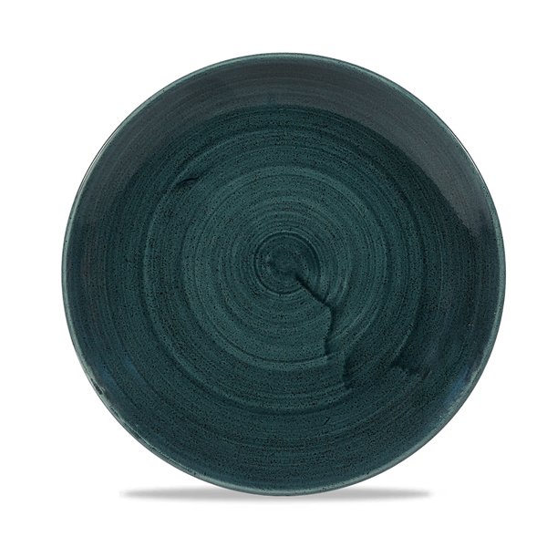 Stonecast Patina Rustic Teal Evolve Coupe Plate 8.67" Box 12