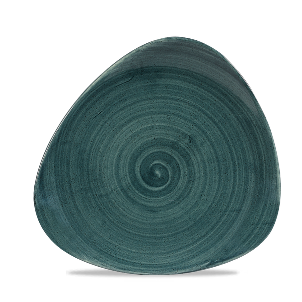 Stonecast Patina Rustic Teal Lotus Plate 9" Box 12