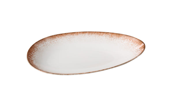 Yanco Porto Chinaware 11 3/4" X 7" X 1 7/8" DEEP OVAL PLATE