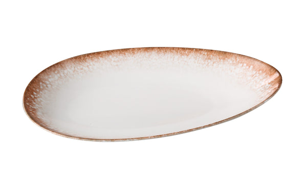 Yanco Porto Chinaware 13 3/4" X 8 1/4" X 2 1/8" DEEP OVAL PLATE