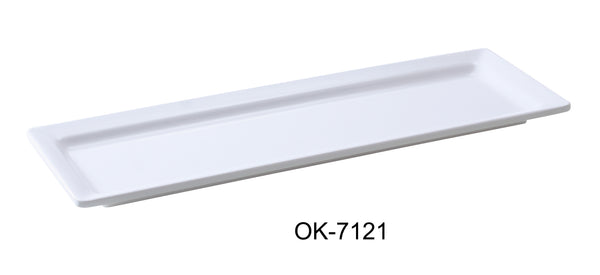 Yanco Osaka Melamine 21" X 7" RECTANGULAR DISPLAY PLATE