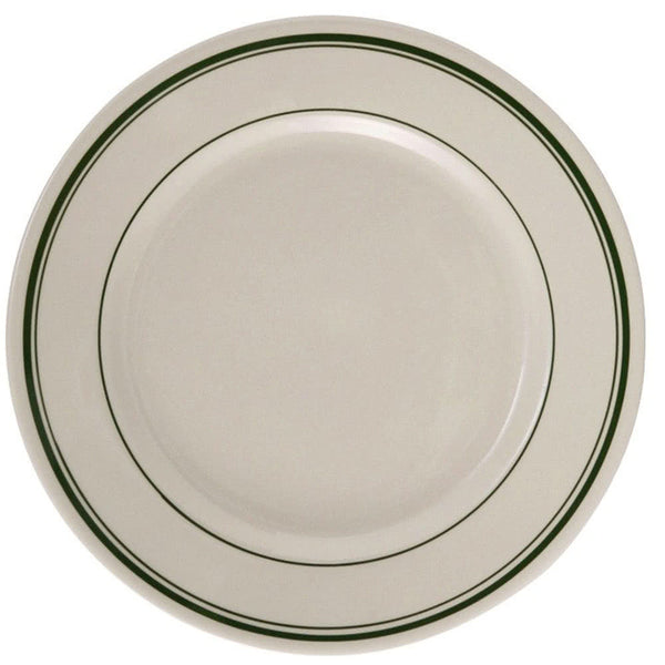 Yanco Green Band Chinaware 10 1/2" PLATE