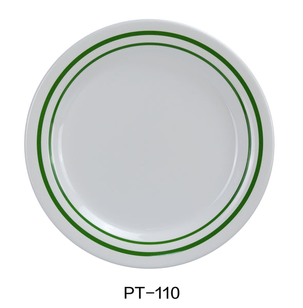 Yanco Pine Tree Melamine 10" ROUND DINNER PLATE