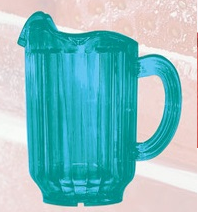 Yanco Pitcher Plastic 3 SPOUT PLASTIC PITCHER GREEN 60 OZ