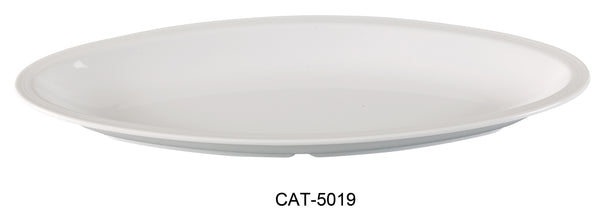 Yanco Catering Melamine 19" x 8" DEEP PLATTER