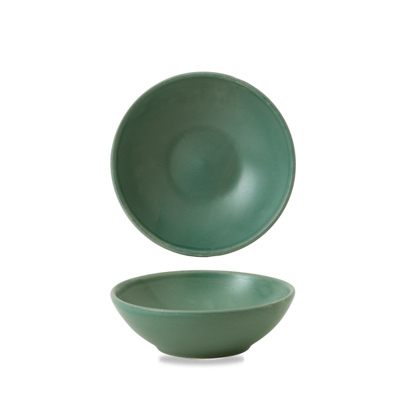 Andorra Green  Contour Shallow Bowl 9Oz Box 12