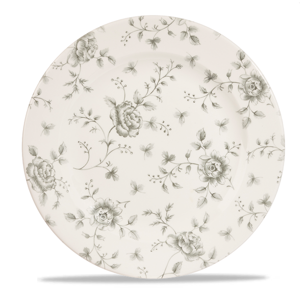 Rose Chintz Grey Profile Plate 12" Box 6