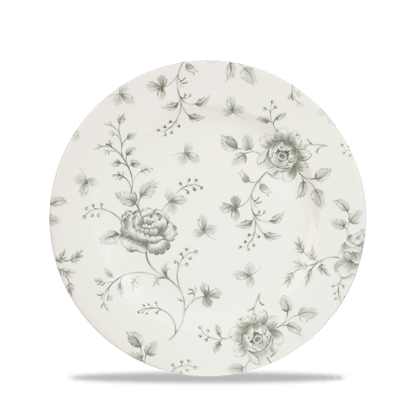 Rose Chintz Grey Profile Plate 8 1/4" Box 6