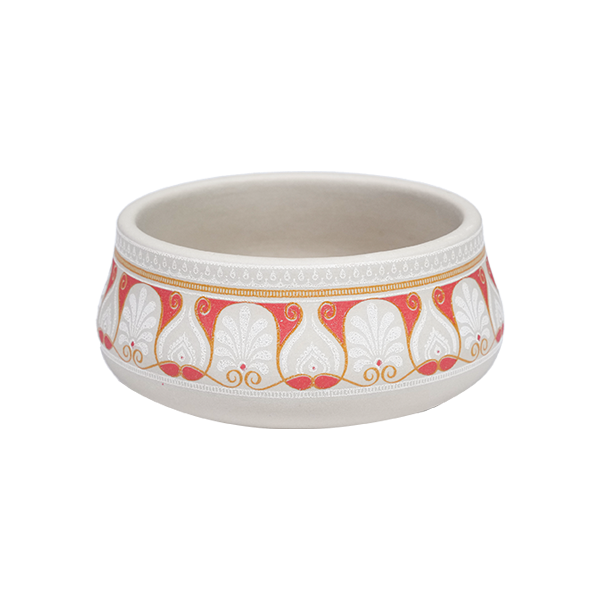 BANNTNA ARGILA RANGEEN THALI BOWL LARGE, 9.3 OZ