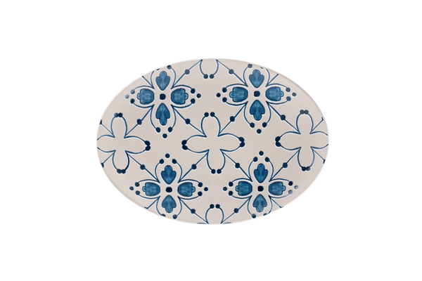 ARGILA NICOSIA OVAL PLATTER, 12.6" x 9"