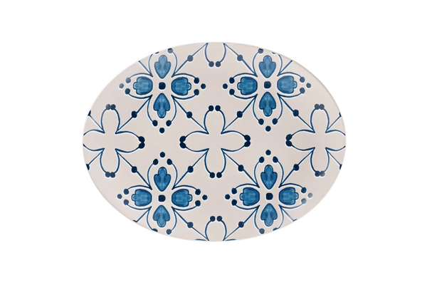 ARGILA NICOSIA OVAL PLATTER, 14.2" x 10.6"