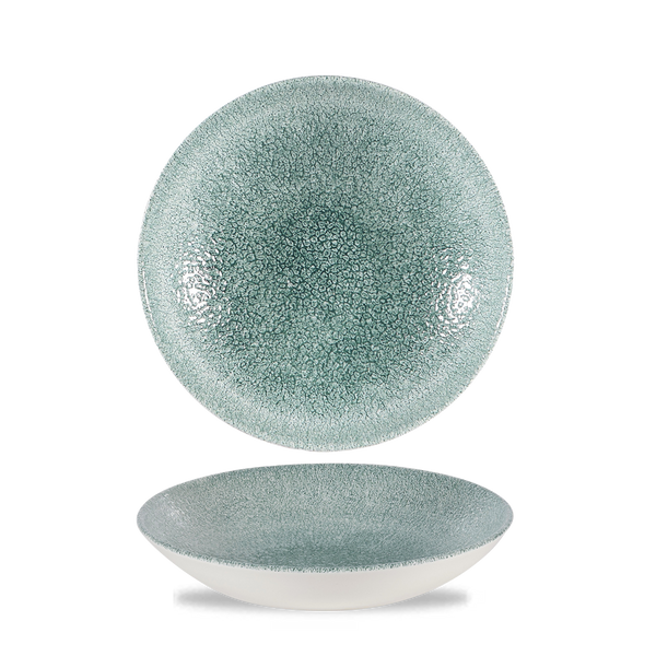 Raku Jade Green Evolve Coupe Bowl 7.25" Box 12