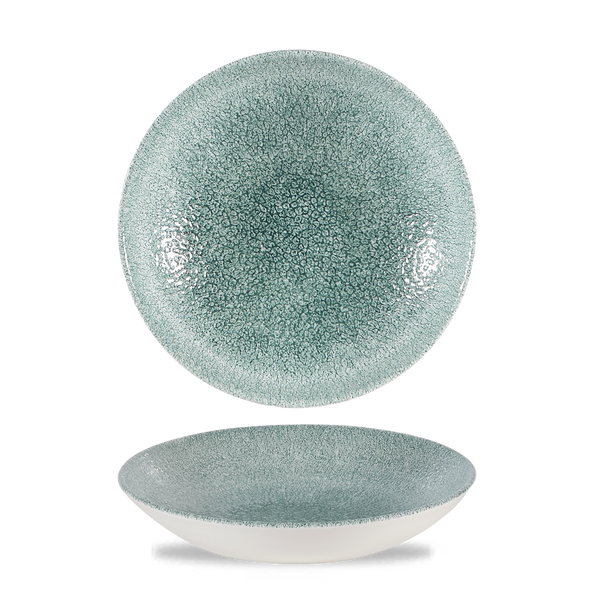 Raku Jade Green Evolve Coupe Bowl 9.75" Box 12