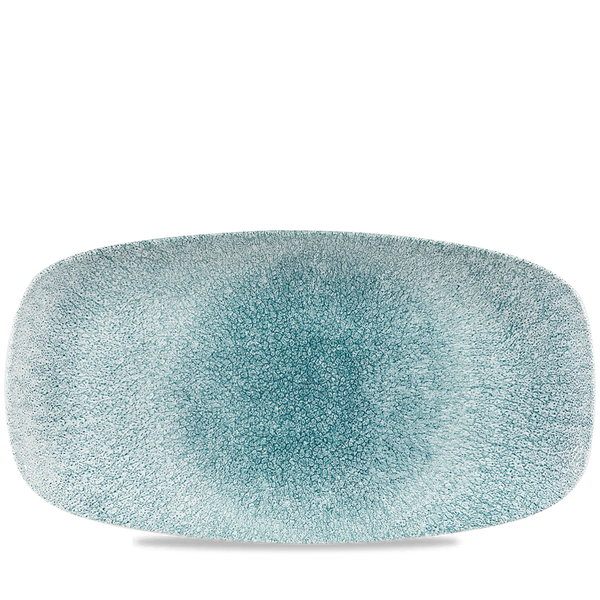 Raku Jade Green  Chefs Oblong Plate 13 7/8X7 3/8" Box 6