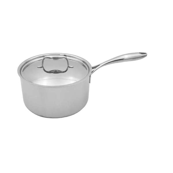 Tuxton TuxCLAD 3.5-Quart Sauce Pan with Lid