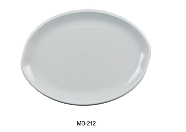 Yanco Milando Melamine 12 1/2" x 9 1/2" OVAL PLATE