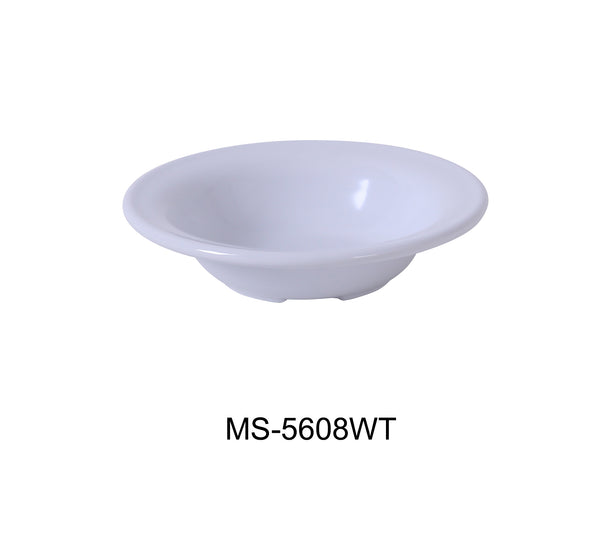 Yanco Milestone Melamine 6" X 1 1/2"H SALAD BOWL - 8 OZ WHITE