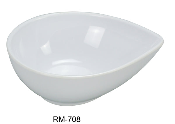 Yanco Rome Melamine 8" X 6" X 2 3/4" WATERDROP SHAPE BOWL 26 OZ