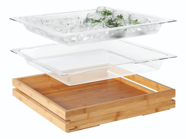 Clear Acrylic Insert for Natura™ Large Bamboo Tray (2 pcs.), 1 EA