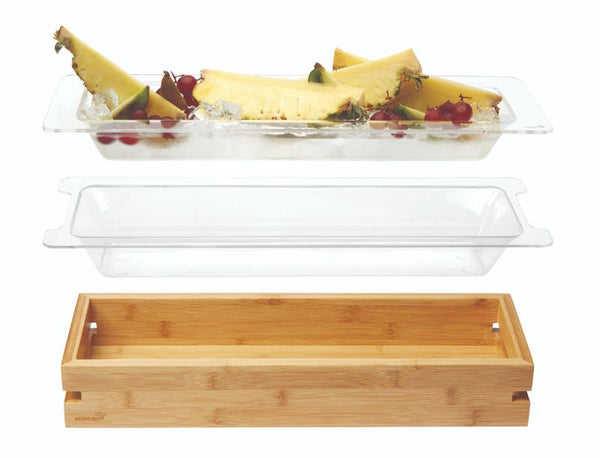 Clear Acrylic Insert for Natura™ Medium Bamboo Tray (2 pcs.), 1 EA