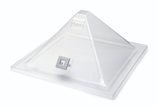 Clear Acrylic Pyramid Cover with Flip Door for Swan Riser, 1 EA