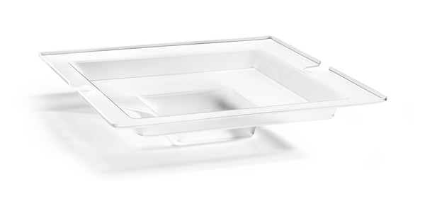 Square Frosted Acrylic Ice Tub for Swan Riser, 1 EA