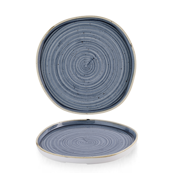 STONECAST BLUEBERRY ORGANIC WALLED PLATE 10 1/2" BOX 6