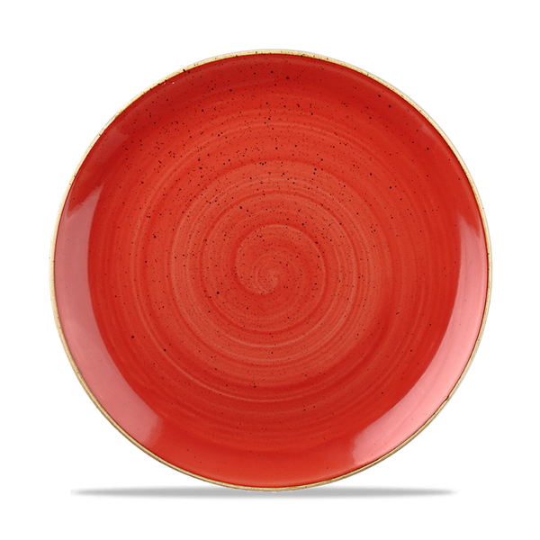 Stonecast Berry Red Evolve Coupe Plate 10.25" Box 12