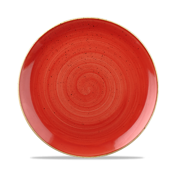 Stonecast Berry Red Evolve Coupe Plate 8.67" Box 12